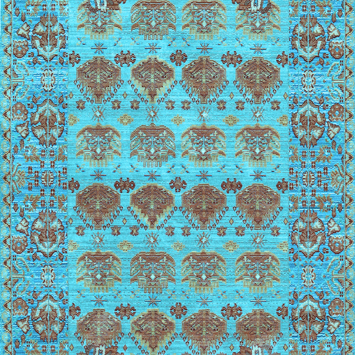 Persian Light Blue Traditional Rug, tr167lblu