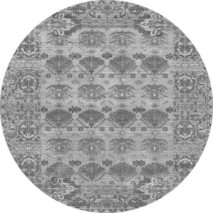 Square Persian Gray Traditional Rug, tr167gry