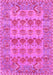 Machine Washable Persian Pink Traditional Rug, wshtr167pnk