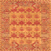 Serging Thickness of Persian Orange Traditional Rug, tr167org