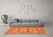 Machine Washable Persian Orange Traditional Area Rugs in a Living Room, wshtr167org