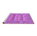 Sideview of Machine Washable Persian Purple Traditional Area Rugs, wshtr167pur