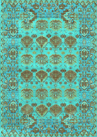 Persian Turquoise Traditional Rug, tr167turq