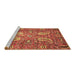 Sideview of Machine Washable Persian Brown Traditional Rug, wshtr1680brn