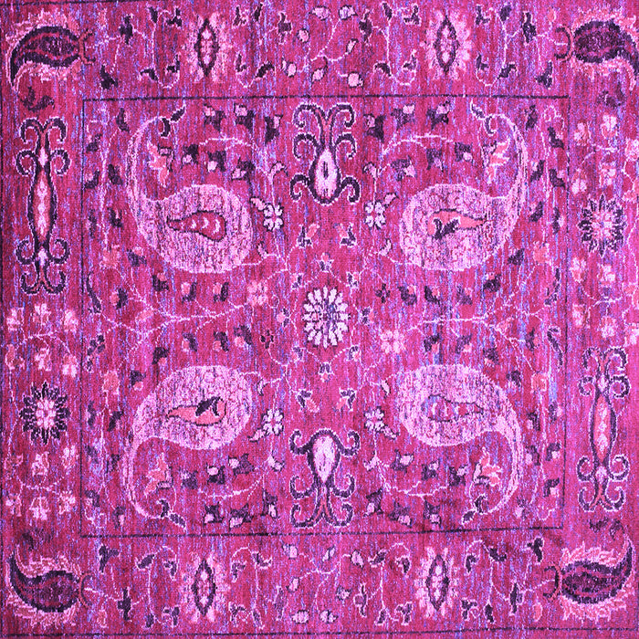 Square Persian Purple Traditional Rug, tr1680pur