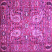 Square Persian Purple Traditional Rug, tr1680pur