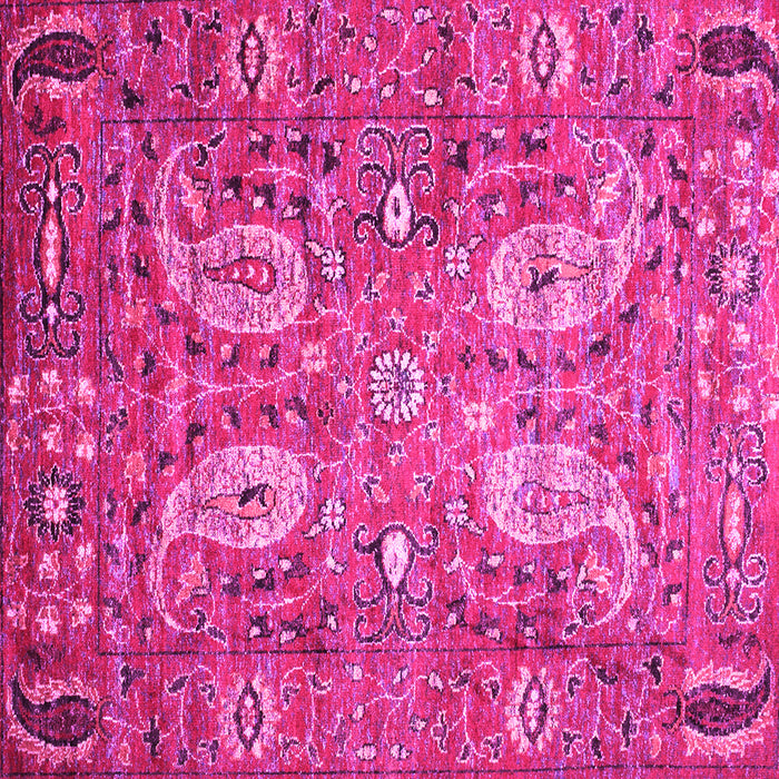 Square Persian Pink Traditional Rug, tr1680pnk