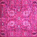 Square Persian Pink Traditional Rug, tr1680pnk