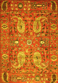 Persian Yellow Traditional Rug, tr1680yw