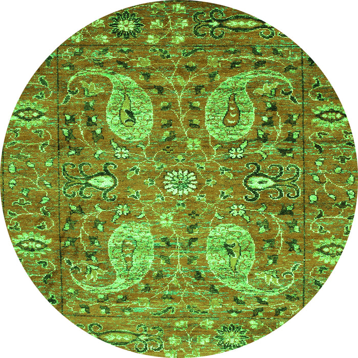 Machine Washable Persian Green Traditional Area Rugs, wshtr1680grn