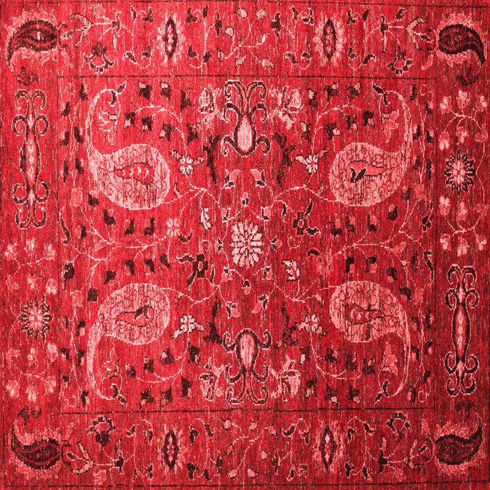 Machine Washable Persian Red Traditional Rug, wshtr1681red