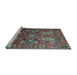 Sideview of Machine Washable Persian Light Blue Traditional Rug, wshtr1681lblu