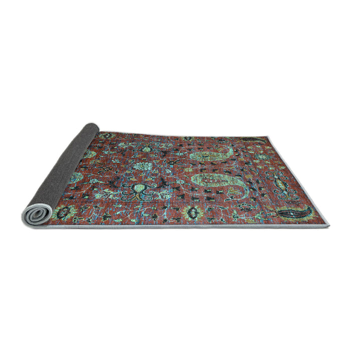 Sideview of Persian Light Blue Traditional Rug, tr1681lblu