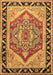 Machine Washable Persian Brown Traditional Rug, wshtr1682brn