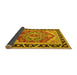 Sideview of Persian Yellow Traditional Rug, tr1682yw