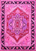 Machine Washable Persian Pink Traditional Rug, wshtr1682pnk