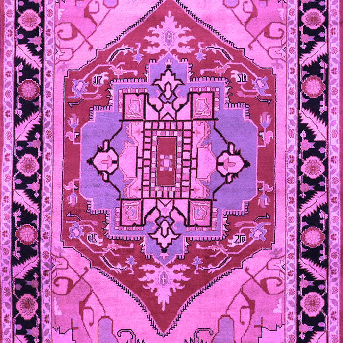 Machine Washable Persian Purple Traditional Area Rugs, wshtr1682pur