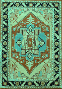 Persian Turquoise Traditional Rug, tr1682turq