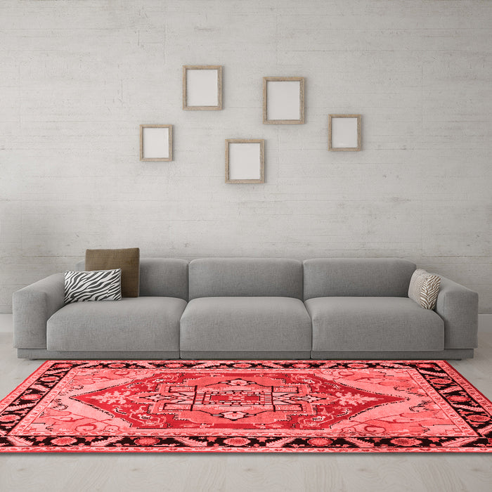 Traditional Red Washable Rugs