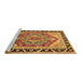 Sideview of Machine Washable Persian Brown Traditional Rug, wshtr1682brn