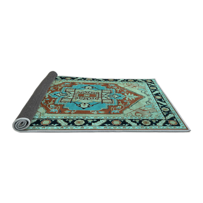 Sideview of Persian Light Blue Traditional Rug, tr1682lblu