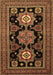 Machine Washable Persian Brown Traditional Rug, wshtr1683brn