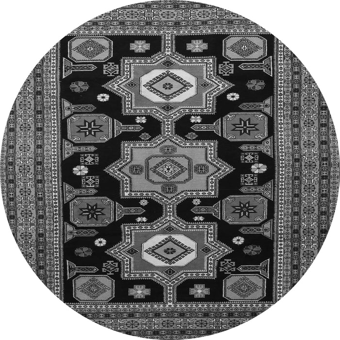 Machine Washable Persian Gray Traditional Rug, wshtr1683gry