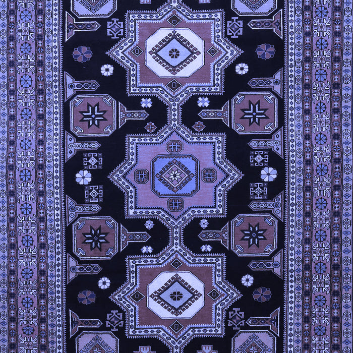 Machine Washable Persian Blue Traditional Rug, wshtr1683blu
