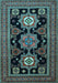 Machine Washable Persian Light Blue Traditional Rug, wshtr1683lblu