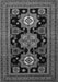 Serging Thickness of Machine Washable Persian Gray Traditional Rug, wshtr1683gry