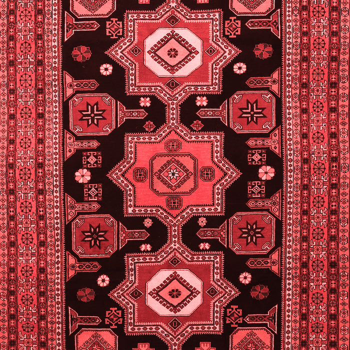 Machine Washable Persian Red Traditional Rug, wshtr1683red