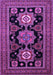 Machine Washable Persian Purple Traditional Area Rugs, wshtr1683pur