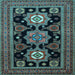 Square Persian Light Blue Traditional Rug, tr1683lblu