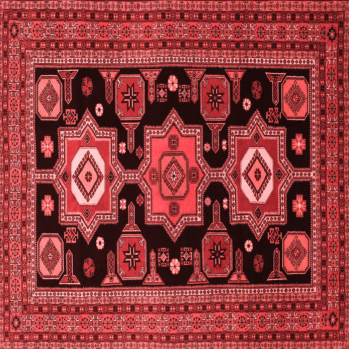 Machine Washable Persian Red Traditional Rug, wshtr1683red