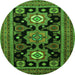 Machine Washable Persian Green Traditional Area Rugs, wshtr1683grn