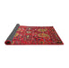 Sideview of Traditional Rust Pink Persian Rug, tr1684