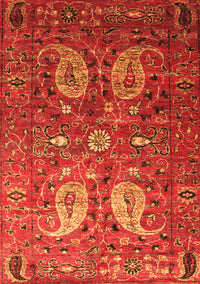 Persian Orange Traditional Rug, tr1684org