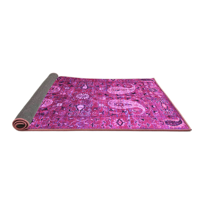 Sideview of Persian Purple Traditional Rug, tr1684pur