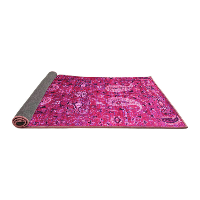 Sideview of Persian Pink Traditional Rug, tr1684pnk