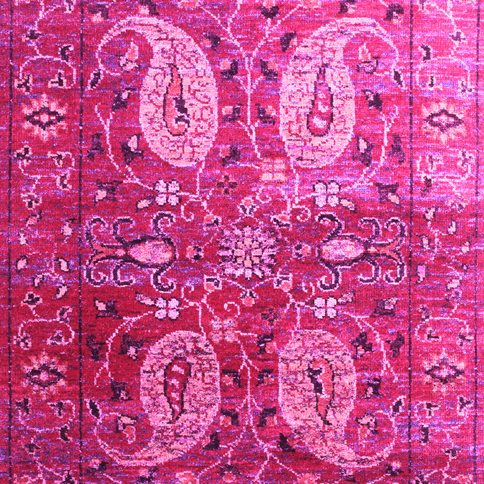Machine Washable Persian Pink Traditional Rug, wshtr1685pnk