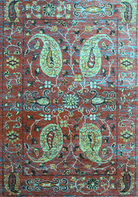 Persian Light Blue Traditional Rug, tr1685lblu