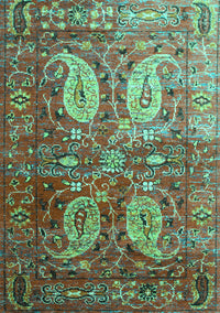 Persian Turquoise Traditional Rug, tr1685turq