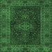 Square Persian Emerald Green Traditional Rug, tr1686emgrn