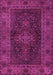 Machine Washable Persian Pink Traditional Rug, wshtr1686pnk