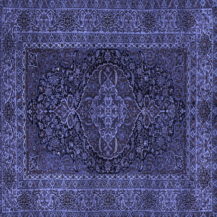 Square Persian Blue Traditional Rug, tr1686blu