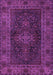 Machine Washable Persian Purple Traditional Area Rugs, wshtr1686pur