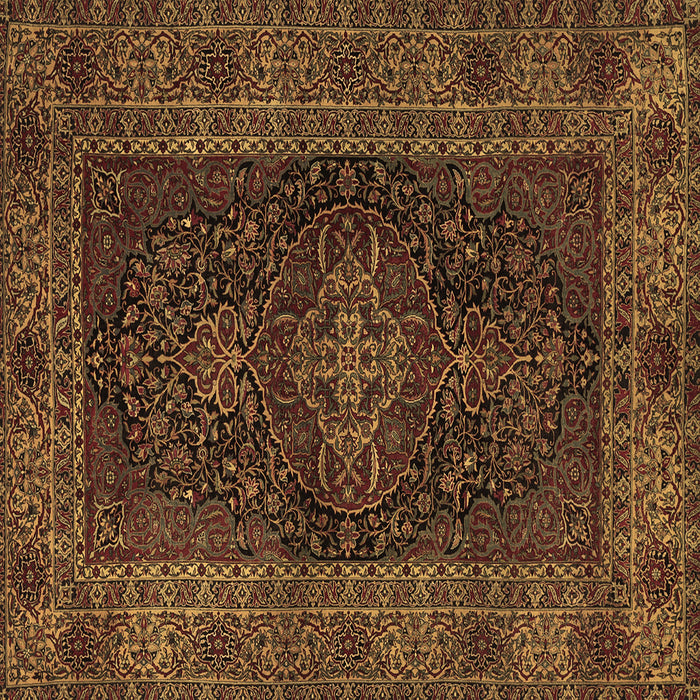 Square Persian Brown Traditional Rug, tr1686brn
