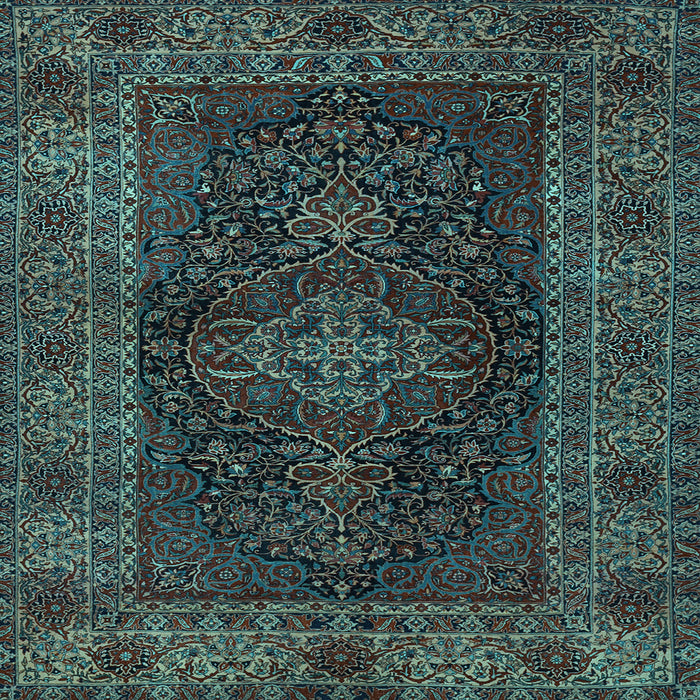 Square Persian Light Blue Traditional Rug, tr1686lblu