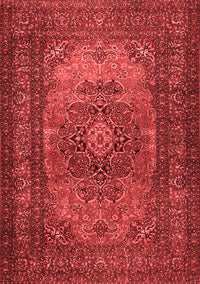 Medallion Red Traditional Rug, tr1687red