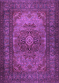 Medallion Purple Traditional Rug, tr1687pur